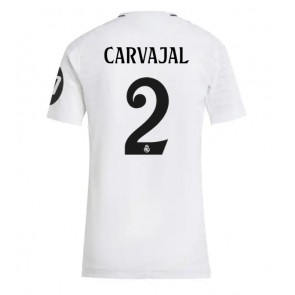 Real Madrid Daniel Carvajal #2 Hjemmebanetrøje Dame 2024-25 Kort ærmer